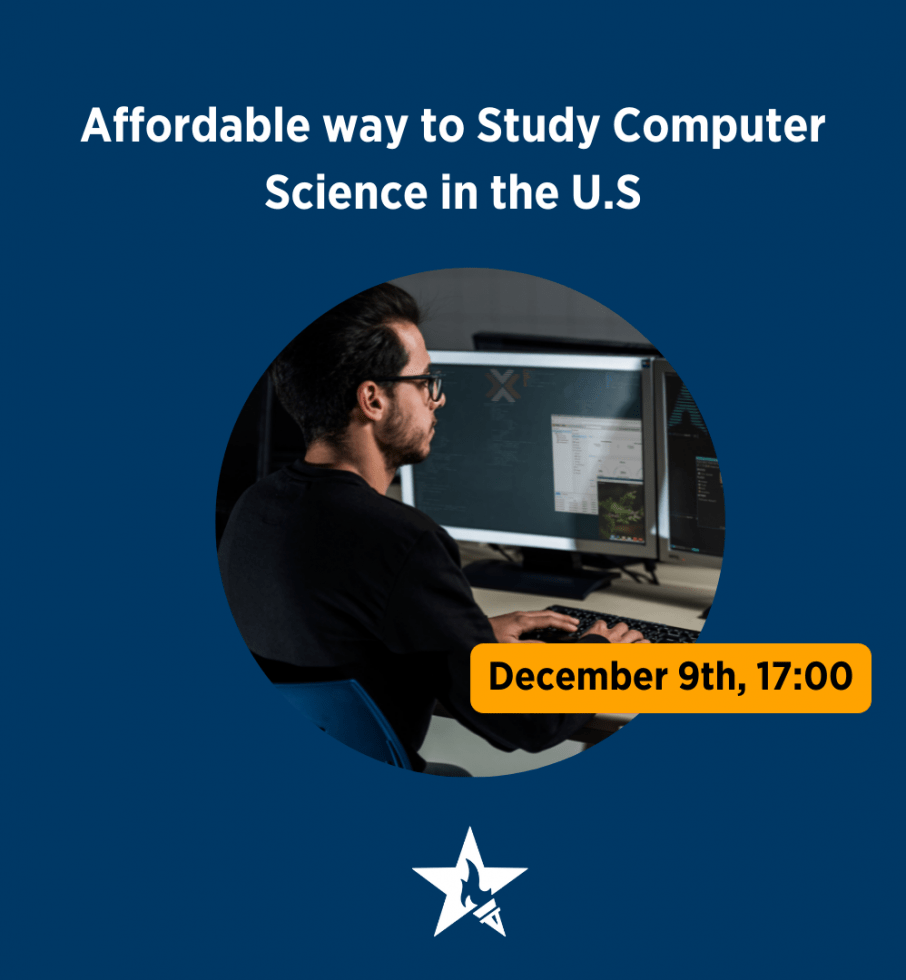 An affordable way to Study Computer Science in the U.S.
