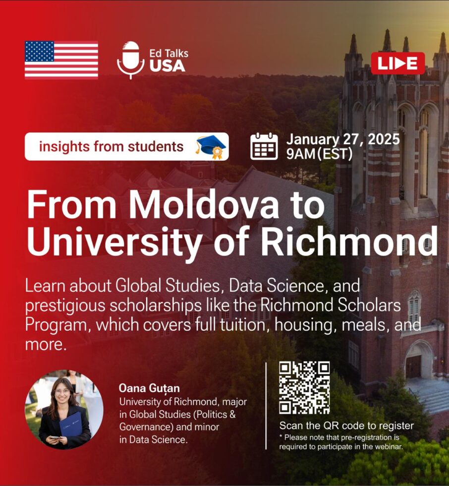 From Moldova to the University of Richmond: How Oana Guțan Earned a Full Merit Scholarship in the U.S.